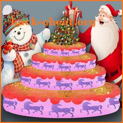 Merry Christmas Party Cake - Happy New Year icon