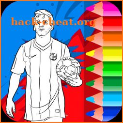 Messi coloring game icon