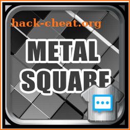 Metal square skin for Next SMS icon
