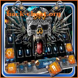 Metal Steel Skull Keyboard icon