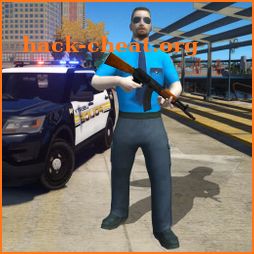 Miami Super Crime Police rope hero gangster city icon