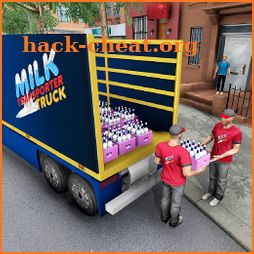 Milk Transport Truck: City Milk Delivery Tanker icon