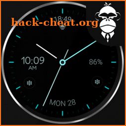 Minimal black v24 watch face icon