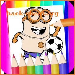 minions ruch coloring page fans icon