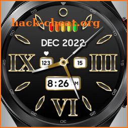 MJ074 Gold Analog Watch Face icon