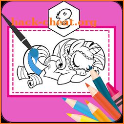 MLP coloring game for kids icon
