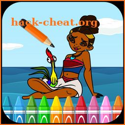 Moana Coloring Book icon