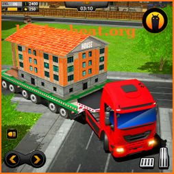 Mobile Home Transporter Truck: House Mover Games icon