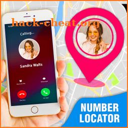 Mobile number locator, call number location icon