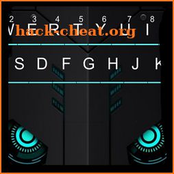 Modern Blue Tech Keyboard Theme icon