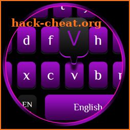 Modern Stylish Purple Black Fusion Keyboard icon