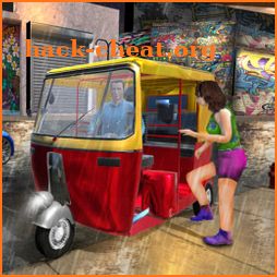 Modern Tuk Tuk Rickshaw icon