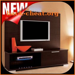modern tv rack design icon