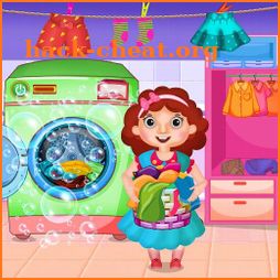 Mommy Baby Clothes Laundry Wash icon