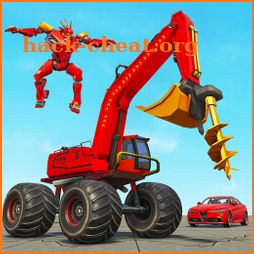 Monster Crane robot Car – Excavator robot game icon