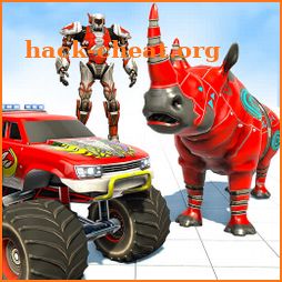 Monster Truck Robot Wars Games Rhino Robot Game icon