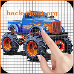 Monster Trucks Color by Number - Pixel Art Game icon