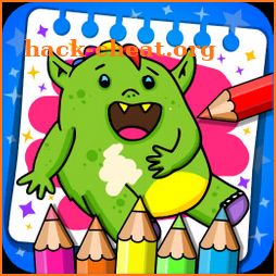 Monsters - Coloring Book & Games for Kids icon