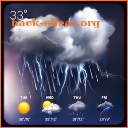 monthly weather&precipitation icon
