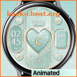 Moon and Heart - Watchface icon