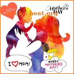 Mother's Day Stickers To Create Love Cards For Mom icon