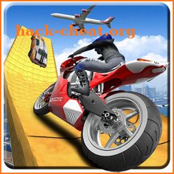 Motorcycle Impossible Ramp Mega stunts: 3D tracks icon