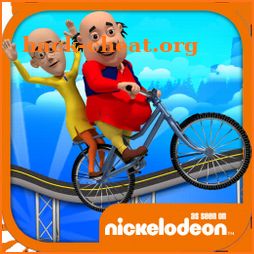 Motu Patlu Cartoon Hills Biking Game icon