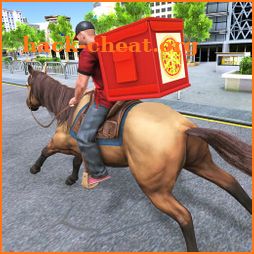 Mounted Horse Pizza Delivery: Fast Food games icon