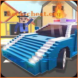 Mr. Blocky Emergency Car Craft icon