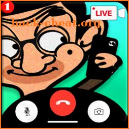mr funny video call and chat simulation and game icon
