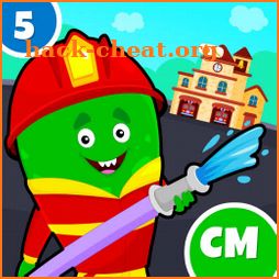 My Monster Town - Fire Station Games for Kids icon