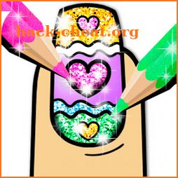 Nail Art Color – Glitter Girls Coloring Book icon