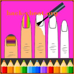 Nails Art: Girls Fashion Coloring Book icon