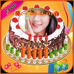 Name Photo on Birthday Cake – Love Frames Editor icon