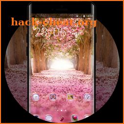 Nature theme for Gionee S6 pink flower wallpaper icon