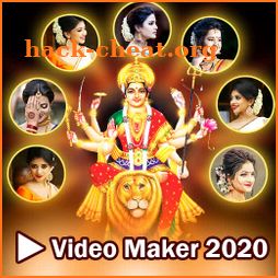 Navratri 2020 photo Video maker with music icon