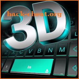 Neon 3d Black Keyboard Theme icon