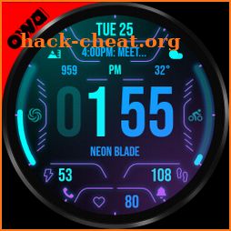 Neon Attack Watch Face 037 icon