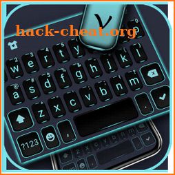 Neon Blue Business Keyboard Theme icon
