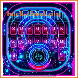 Neon Blue Hologram Super Racing Car Keyboard Theme icon