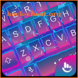 Neon Blue Purple Keyboard Theme icon