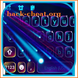 Neon Color Flash Keyboard Background icon