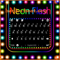 Neon Color Flash Live Keyboard Background icon