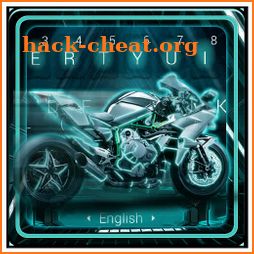 Neon Color Motorcycle Keyboard Theme icon