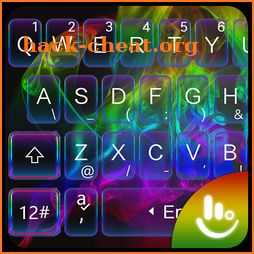 Neon Color Smoke Keyboard Theme icon