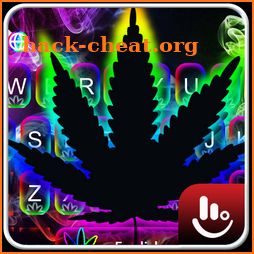 Neon Color Weed Keyboard Theme icon