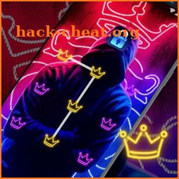 Neon Crown - App Lock Master Theme icon