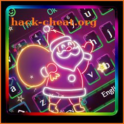 Neon Cute Christmas Keybooard icon
