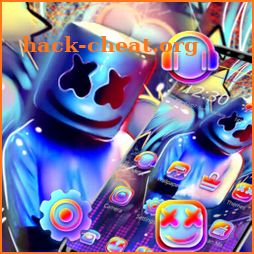 Neon DJ Marshmallow Theme icon