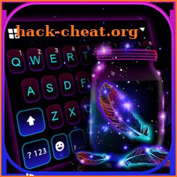 Neon Feathers Keyboard Theme icon